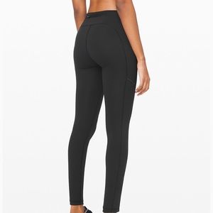 Lululemon leggings with back and side pockets